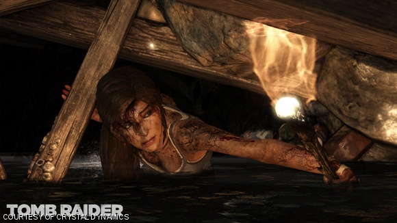 A scene from Tomb Raider, a new game by Crystal Dynamics.