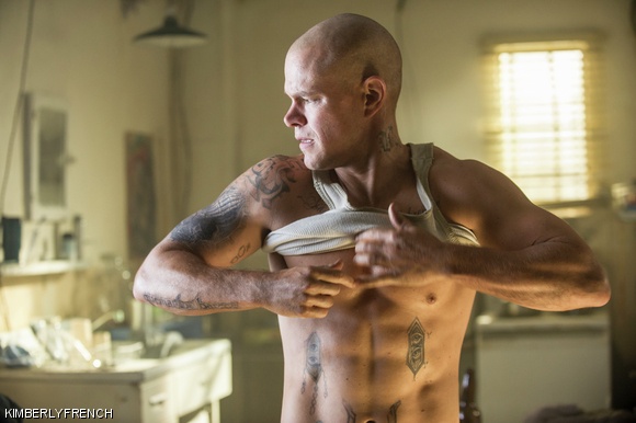 Matt Damon in Elysium.