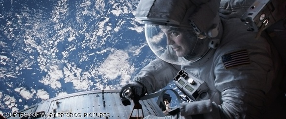 Matt Kowalski (George Clooney) in Gravity, a drama set in space.