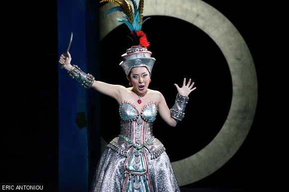 So Young Park as the Queen of the Night in the BLO’s production of The Magic Flute, performed at the Shubert Theater.