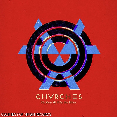 Album cover art of Chvrches’ The Bones Of What You Believe.