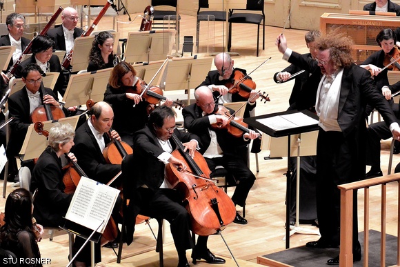 Stephane Deneve and Yo-Yo Ma with the Boston Symphony Orchestra on Oct. 3.