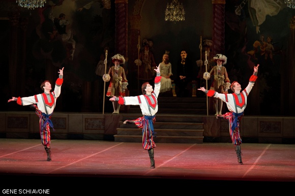 Boyko Dossev (center) performs in The Nutcracker.