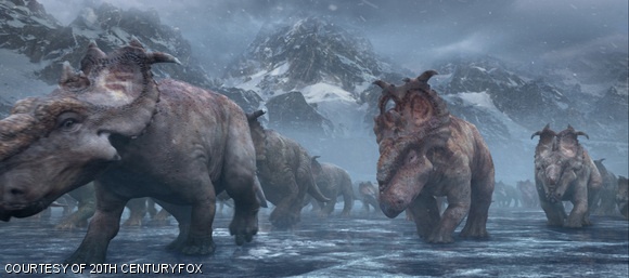 Patchi, center, and his herd make their annual migration across the frozen Alaskan tundra.