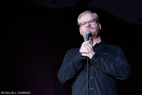 “Husband to hot wife, father of five, comedian, actor, writer, [and] former sleeper” Jim Gaffigan performed last Friday night in front of a packed Kresge Auditorium. His jokes spanned a wide range of topics, often food-related. The show was sponsored by the SHASS Department’s de Florez Fund for Humor, and tickets were given to MIT students, faculty, and staff via a lottery.