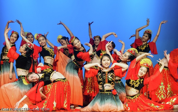 Ladies of MIT Asian Dance Team present an adaptation of a dance of the Uyghur people from the western China region of Xinjiang.