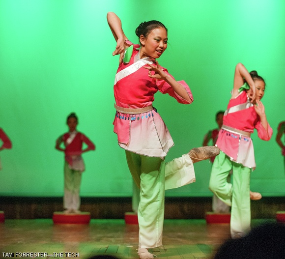 Students from Westwood Chinese School perform “Maiden Warriors”, a Chinese classical piece showcasing the agility and grace of ancient Chinese warriors.