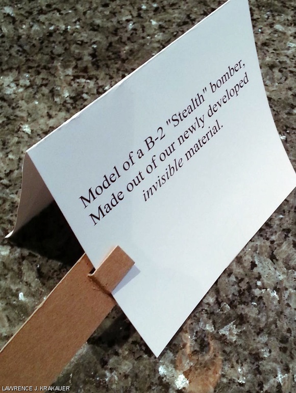 Reconstruction of the sign and pusher design used to carry out the hack.