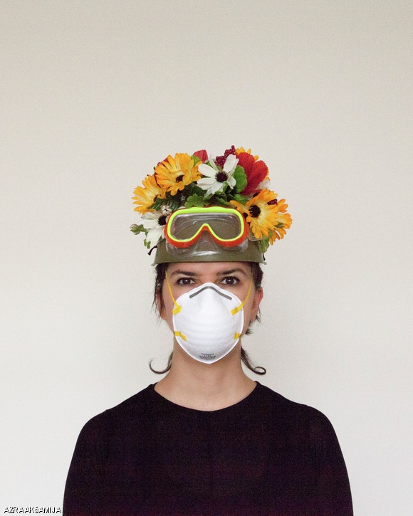 Portrait from Akšamija’s new photo collection Spring Collection, 2014.