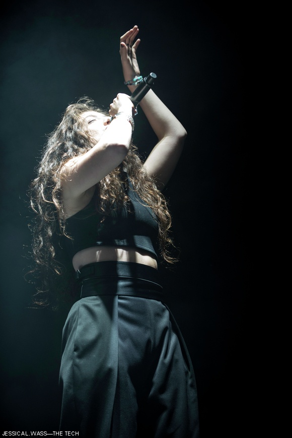 Lorde performed Saturday evening at Boston Calling after the festival reconvened after a severe weather delay.