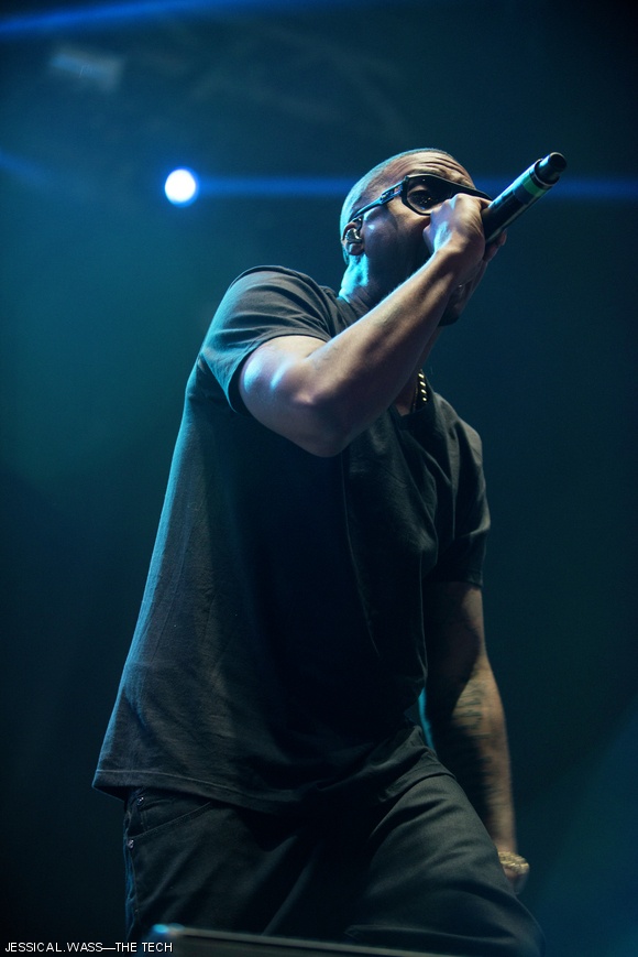 Nas performed in the closing slot of the festival Sunday evening with The Roots.