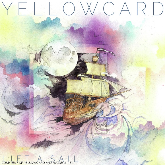 The album cover of Yellowcard’s new album Lift A Sail.