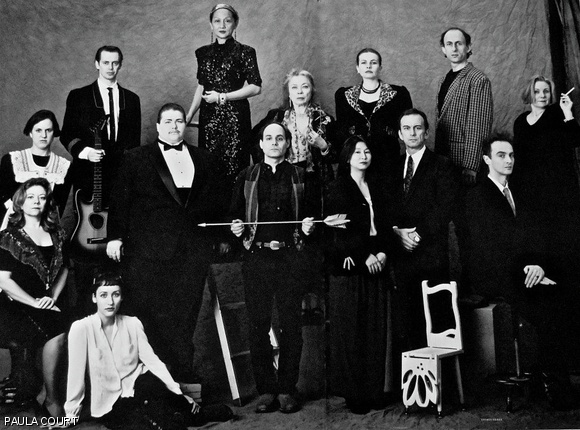 The original cast of “Chang in A Void Moon”, whose writer and director John Jesurun will present at MIT during the Infinite Record conference.