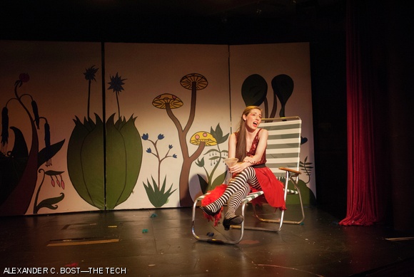 Noelle A. Colant ’17 sings as Mayzie LaBird.