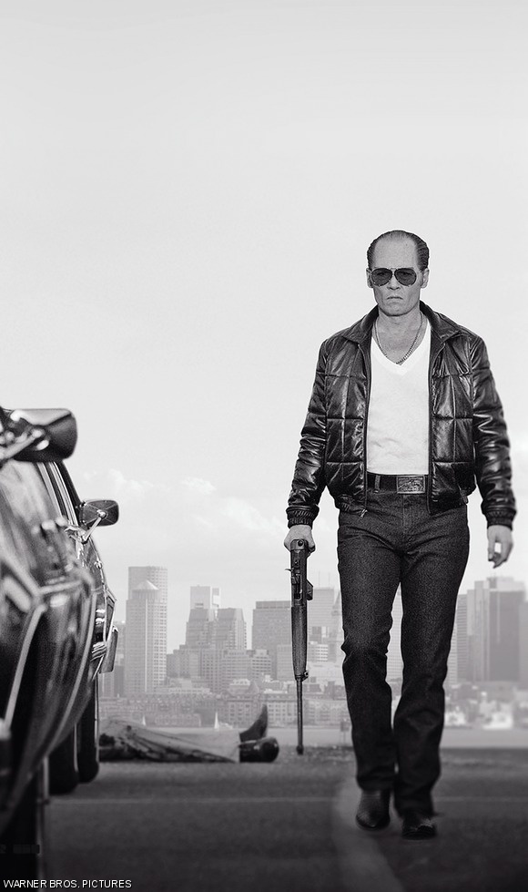 Johnny Depp as Whitey Bulger in the drama Black Mass, a presentation of Warner Bros. Pictures in association with Cross Creek Pictures and RatPac-Dune Entertainment, released by Warner Bros. Pictures.