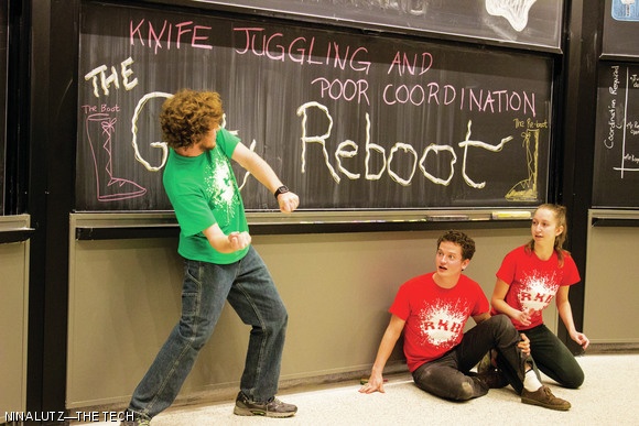Members of Roadkill Buffet, MIT’s student improv group, at their ‘Gritty Reboot’ show.