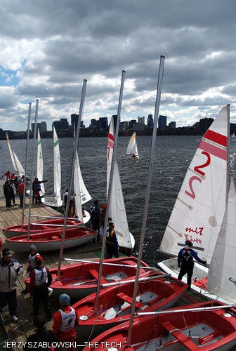 MIT held the 26th Marchiando Trophy Team Race Intersectional last weekend on the Charles River. MIT placed third out of eight in the competition. MIT also placed seventh of 16 in the Women's President's Trophy Intersectional, also held last weekend.