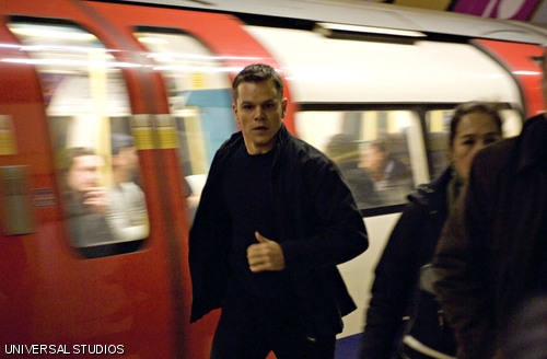 Jason Bourne, played by Matt Damon, tries to evade capture in London’s underground in “The Bourne Ultimatum.”