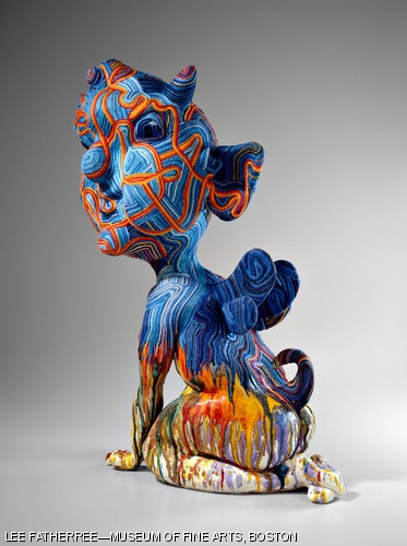 “She Devil,” by Michael Lucero, is one of the title pieces in “Shy Boy, She Devil, and Isis: The Art of Conceptual Craft, Selections from the Wornick Collection.” The collection is on display at the Museum of Fine Arts in Boston until Jan. 6, 2008.