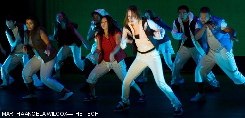 Heather A. Levites ’08 practices with the rest of MIT Dance Troupe during the group’s Tuesday fall concert rehearsal. The group will be performing tonight through Sunday in Kresge Little Theatre.