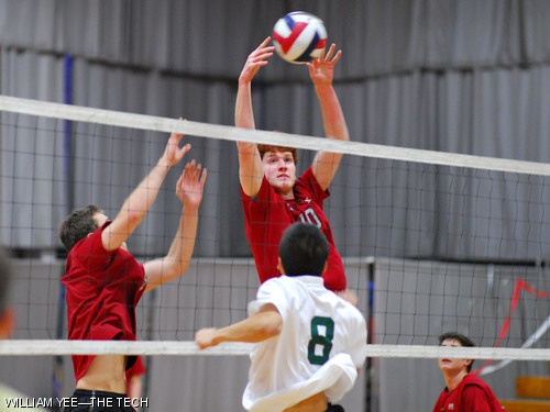 MIT men’s volleyball vs. Emmanuel College, Feb. 10.