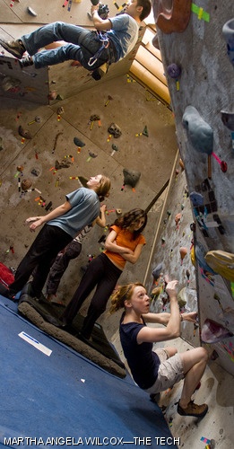 Martha E. Metzler ’08 reaches for a hold in the Women’s intermediate category during the MIT Climbing Competition on April 5 in Walker Memorial. MIT hosted this two day climbing competition open to all climbers ranging from beginner to wicked good in the Boston area.