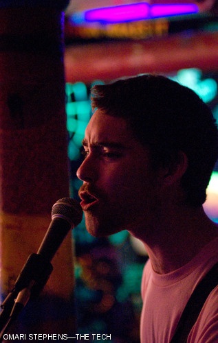 William R. Bosworth ’08 sings while playing lead guitar for The Peaches during an encore performance. The Bexxxley Roxxx Some More concert, which happened Saturday night in the basement of Bexley Hall, featured a number of MIT student bands.