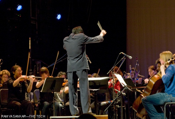 The Video Game Orchestra plays a Donkey Kong Country medley at The Berklee Performance Center on Thursday, March 5 in Boston. This was the first performance of its kind — an orchestra playing popular video game compositions — at the BPC.