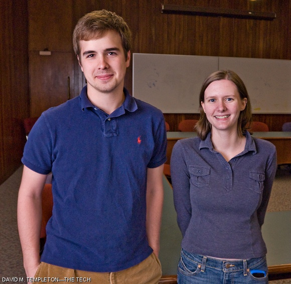 Undergraduate Association president-elect Michael A. Bennie ’10 (left) and vice president-elect Margaret K. Delano ’10 sat down with The Tech to share their plans for the upcoming school year. They said they plan on increasing UA transparency and encouraging feedback from students.
