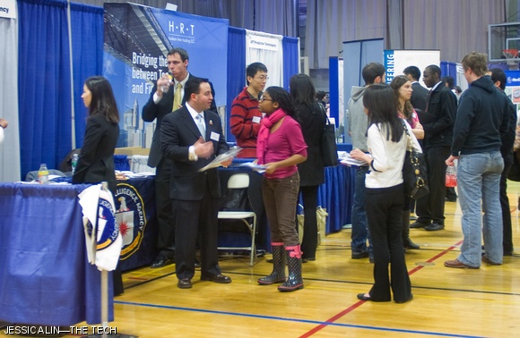 The Spring Career Fair, organized by the Tau Beta Pi engineering honor society, took place in Rockwell Cage on Tuesday, Feb. 3. Sixty-one companies presented to recruit students for full-time jobs and internships.