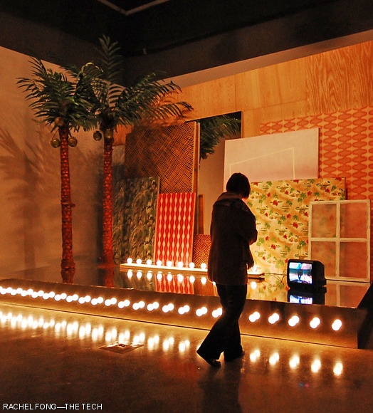 On Thursday evening, the List Visual Arts Center held an opening reception for its new exhibitions: Melanie Smith’s “Spiral City & Other Vicarious Pleasures” and Taylor Davis and Nicole Cherubini’s “In Contention. ” An exhibit is shown.