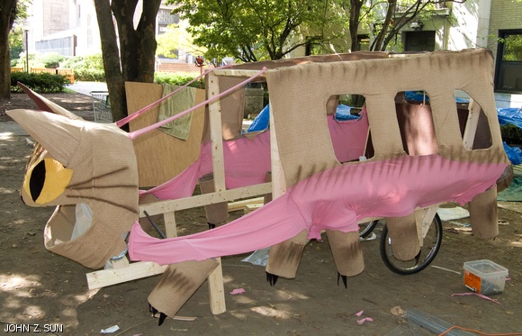 One of the East Campus projects in preparation for this year’s Residence Exploration (REX) was a functional “catbus,” a character from Hayao Miyazaki’s animated film My Neighbor Totoro.