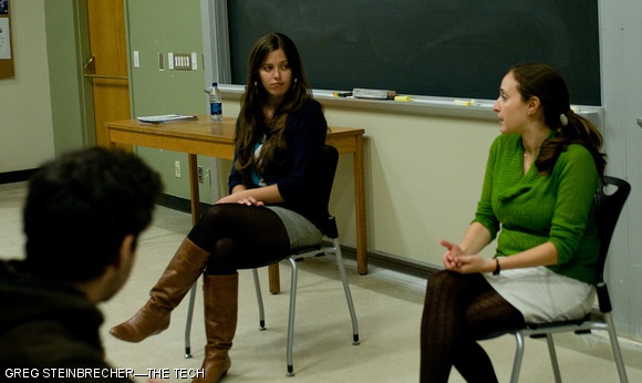 MIT Students for Israel (MITSI) hosted Danielle Blumenstyk and Noa Ouziel on Oct. 7 for an educational discussion on the experience of women in the Israeli Defense Forces. Blumenstyk and Ouziel are representatives of the StandWithUs organization, a pro-Israel group that aims to educate the world about Israel and related issues.