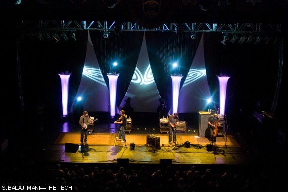 Yonder Mountain String Band play to their largest crowd ever in Boston at the House of Blues on Oct. 16.