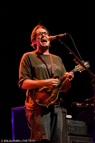 Jeff Austin of Yonder Mountain String Band plays the mandolin on Oct. 16 at the House of Blues.