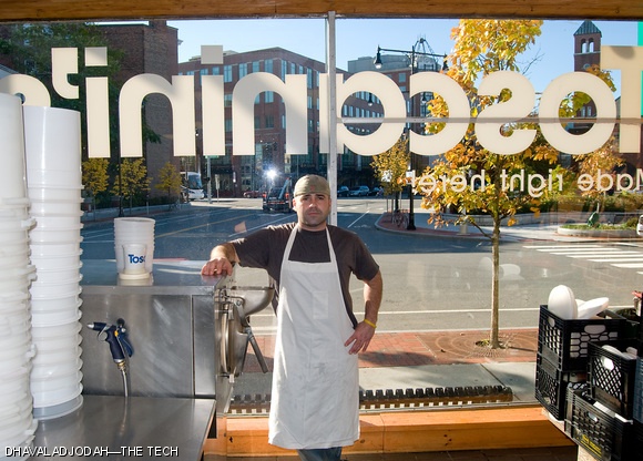 Kevin A. Rafferty, Toscanini’s new ice-cream chef, has invented 26 new flavors of ice cream since joining the staff three months ago. Among his new flavors are “Drunken Three Musketeers” and “B3.”