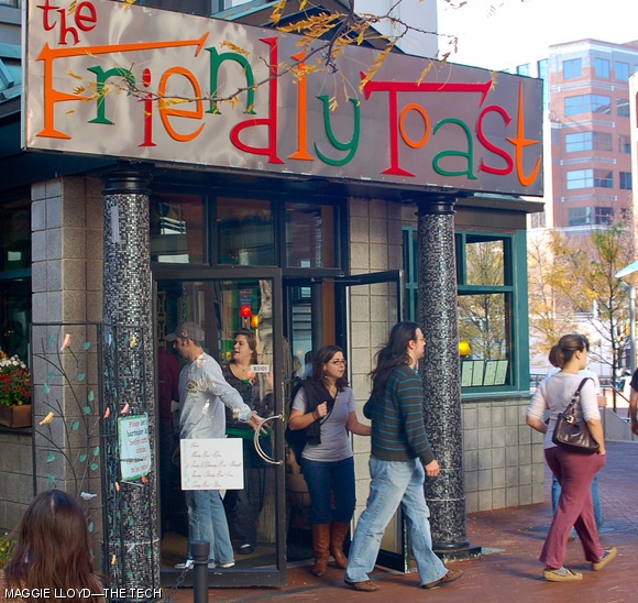 The Friendly Toast, a breakfast diner in Kendall square, was close to closing this past September after some financial concerns. The diner is a popular location on Sundays.