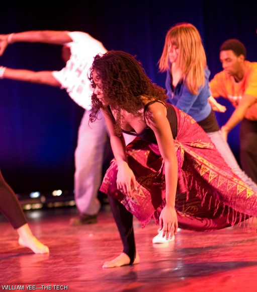 Anikia F. Tucker ’10 shows off her moves in the dance “On the Corner” at Mocha Moves’ dress rehearsal of their presentation Mocha Motion this Thursday.