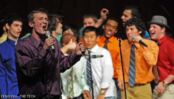 Gustav Down ’13 sings “You Belong with Me” by Taylor Swift during the MIT Logarhythms Winter Concert held on December 11, 2009 in Kresge Auditorium.