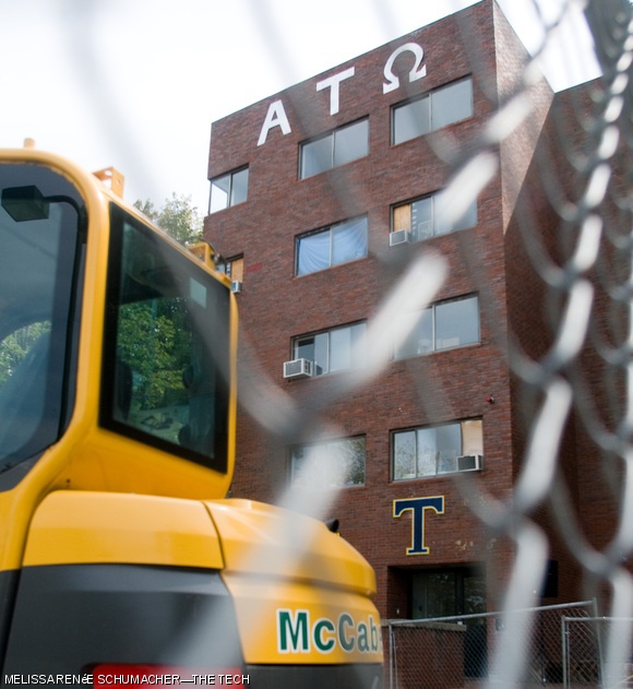 The Alpha Tau Omega fraternity was expelled from the Interfraternity Council on Sept. 10. ATO’s house is shown here amidst Amherst Alley construction.