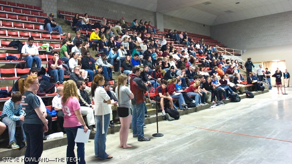 Over 100 students attended an information session by DAPER on April 7 at the Johnson Ice Rink on the decision to cut varsity teams at MIT. A Q&A followed a presentation on the necessity of the cuts.