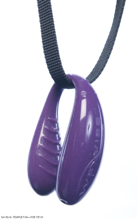 We-Vibe by Standard Innovation Corporation. One end goes in, the other stays outside