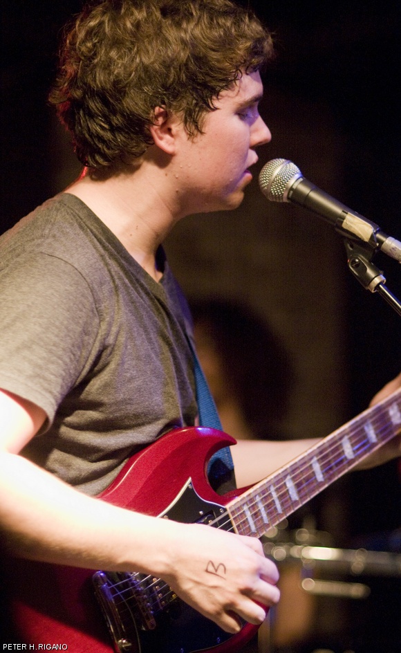 John Paul Pitts, vocalist and guitarist for Surfer Blood, performs in Rhode Island on Wednesday. Surfer Blood is a indie and pop band from West Palm Beach, Florida.