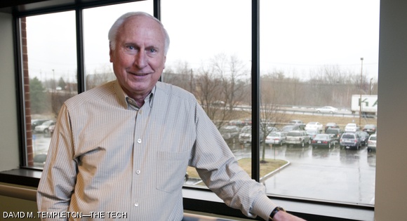 Raymond S. Stata, prominent benefactor of the Ray and Maria Stata Center, will deliver the 2010 Commencement Address to graduates on June 4. Stata is seen here at the Analog Devices corporate headquarters in Norwood, MA where he is Chairman of the Board of Directors.