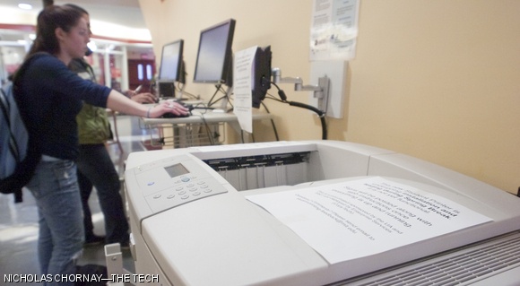 A new printer was installed in the Student Center over spring break.