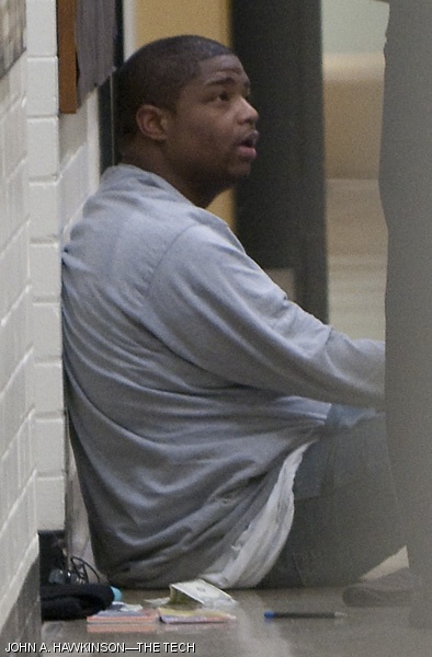 MIT Police question Jason Reed in connection with a sexual assault shortly after 3:45 a.m. this morning. Reed was arrested on two counts of rape and one count of trespassing.