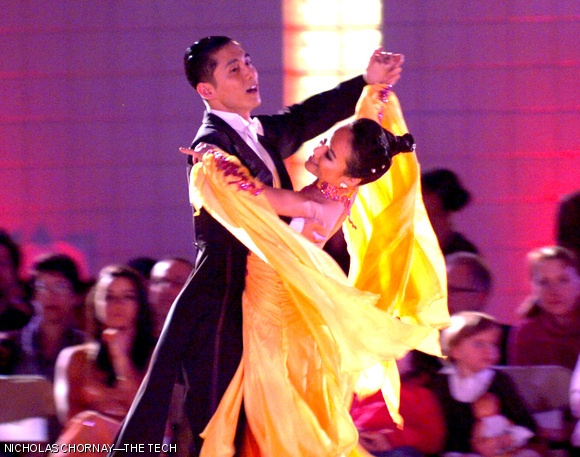 MIT Ballroom Dance Team members Ran Yi and Jing Wang ’10 compete in the championship standard at the Harvard Invitational Ballroom Competition this past weekend.