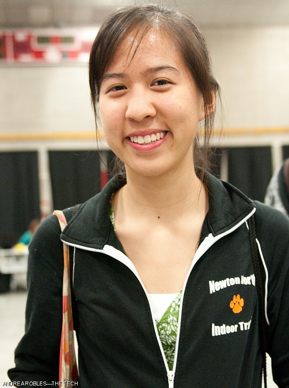 Jen Liu, from Newton, MA. Environmental engineering major.