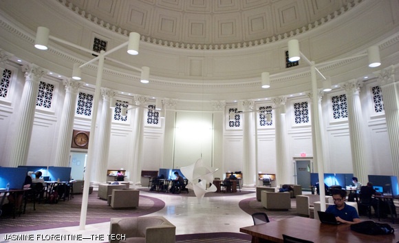Barker Engineering Library: Located directly beneath the Great Dome, the engineering library offers a place to sit, study, or snooze.