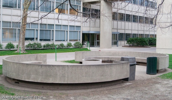 Sound benches: The parabolic benches outside of Building 18 are a popular place to study when the weather is nice. Try standing at the focal point of either parabola and making a sound!